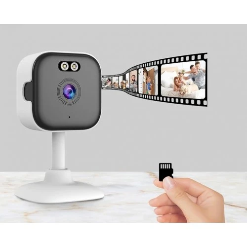 Profesyonel Kalite Mini WiFi Bakıcı Kamera | Hareketli Alan Takibi + Gece Görüşü