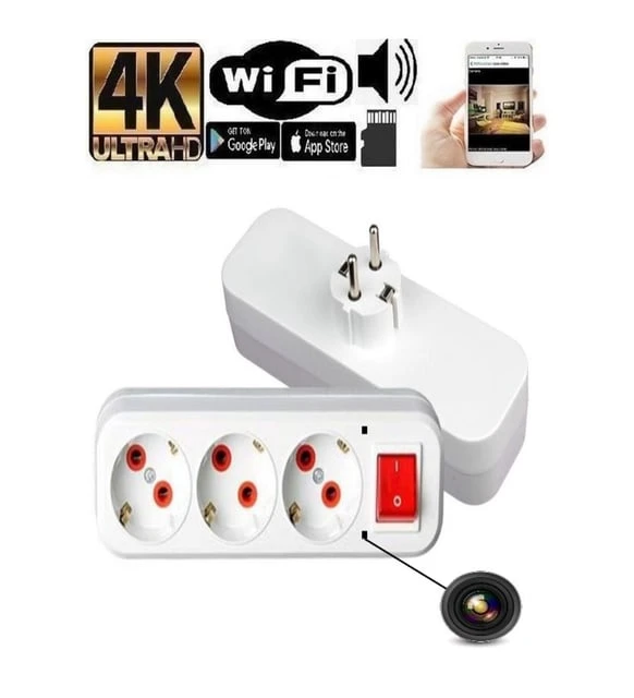 Anahtarlı Priz Wİ-Fi Gizli Kamera