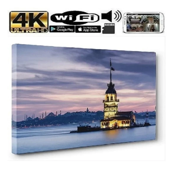4k Wifi Tablo Gizli Video Kamera Canlı Izleme Ve Kayıt