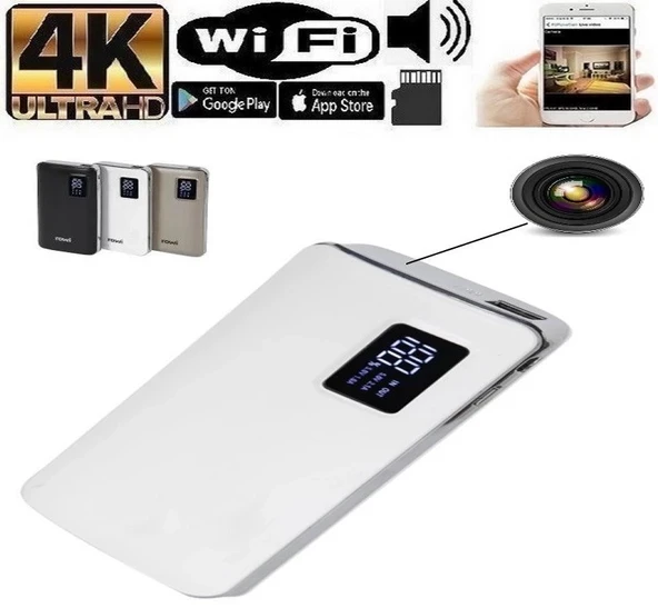 4k Wifi Powerbank Gizli Kamera Uzaktan Izleme Kayıt